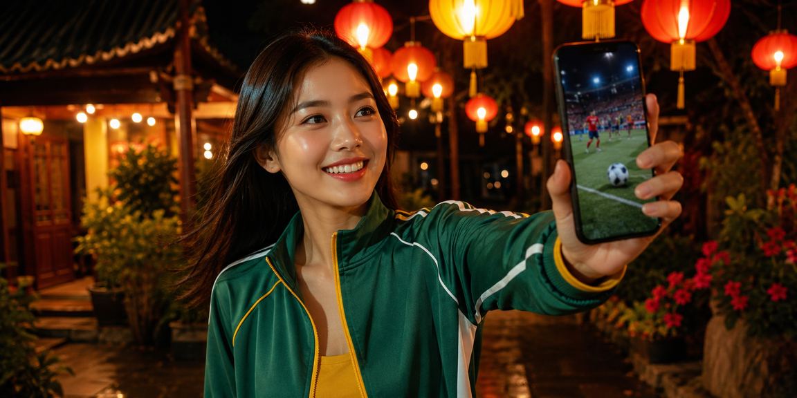 Người dùng tại chợ đêm Ninh Bình xem điều khoản dịch vụ trên điện thoại